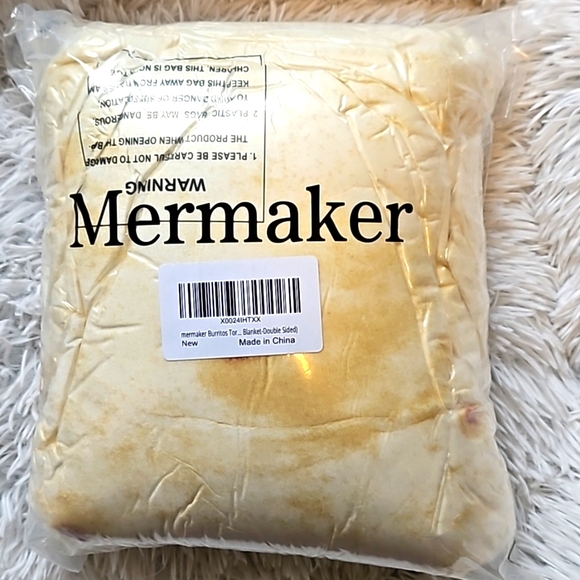 Mermaker Burritos Tortilla Throw Blanket - Picture 7 of 7